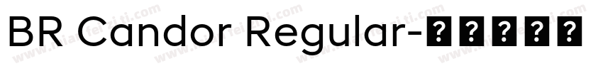 BR Candor Regular字体转换